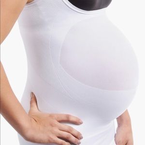 Maternity underbust support tank top.